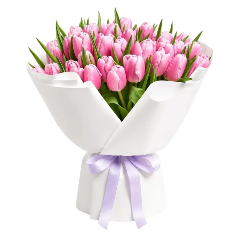 Spring Bliss Pink Tulip Bouquet
