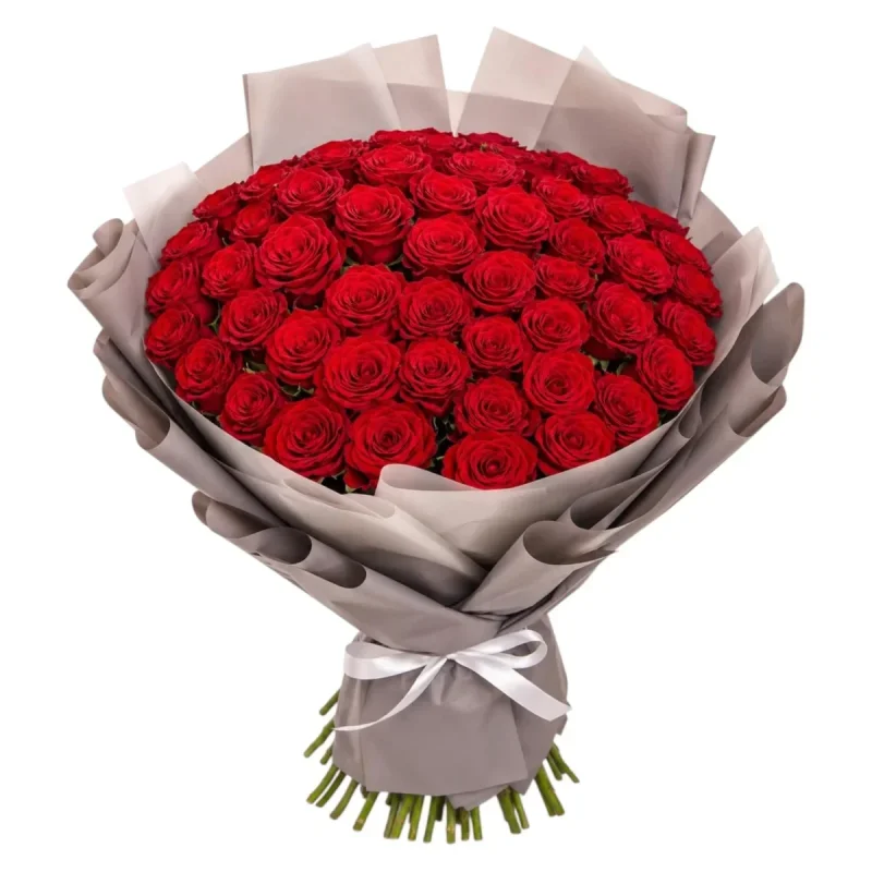 Crimson Elegance Red Rose Bouquet